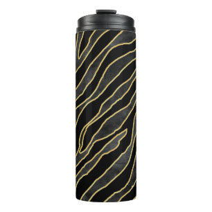 Abstrakter Zebrastreifen. Abbildung Thermosbecher