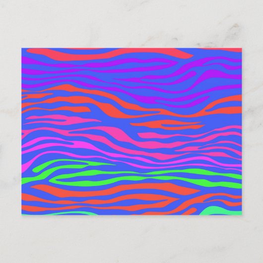 Abstrakter Zebrastreifen Postkarte (Vorderseite)