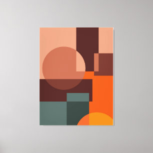 Abstrakter Zeichenkettenkreis Leinwanddruck