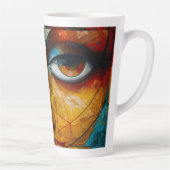 Abstrakter zeichn der Augen Milchtasse (Rechts)