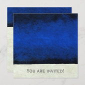 Abstrakter Zeiten zwei ~ Einladungen JUNGGESELLE (Vorne/Hinten)