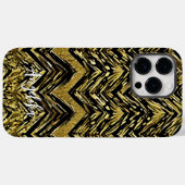 Abstrakter Zickzack Name und Personalisierter Name Case-Mate iPhone Hülle (Rückseite (Horizontal))