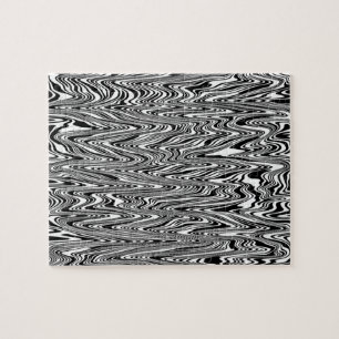 Abstrakter Zigzag-Swirl Puzzle