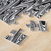Abstrakter Zigzag-Swirl Puzzle (Seite)