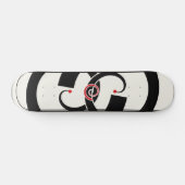 Abstrakter Zwillingsknoten Skateboard (Horizontal)
