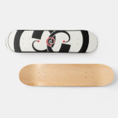 Abstrakter Zwillingsknoten Skateboard (Horizontal)