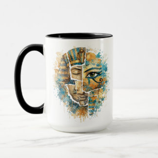 AbstrakterAltägyptischer Pharao mit Horusauge Tasse