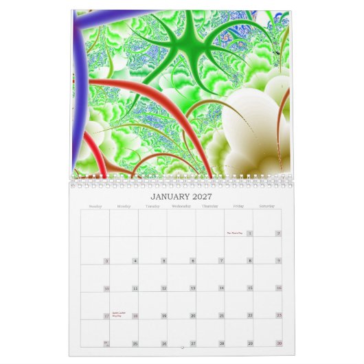 abstraktes 2012 kalender (Jan 2027)