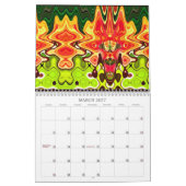 abstraktes 2012 kalender (Mär 2027)