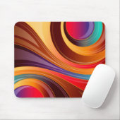 Abstraktes 2-Design drehen - Maus-Pad Mousepad (Mit Mouse)