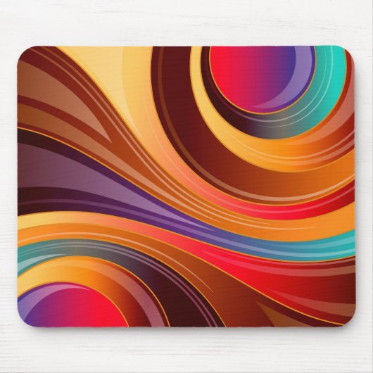 Abstraktes 2-Design drehen - Maus-Pad Mousepad (Vorne)