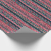 Abstraktes 2 Musterpapier für Hmong Wrapping Geschenkpapier (Ecke)