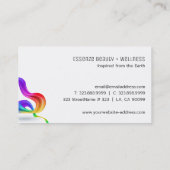 Abstraktes 3D-Design Visitenkarte (Rückseite)