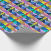 Abstraktes 3D-Dreieckmuster Geschenkpapier (Ecke)