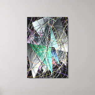 Abstraktes 3D-Geometrie-Kunstmuster Leinwanddruck