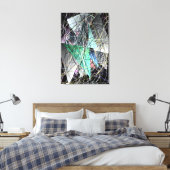 Abstraktes 3D-Geometrie-Kunstmuster Leinwanddruck (Insitu (Schlafzimmer))