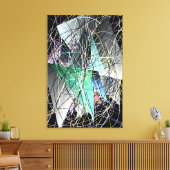 Abstraktes 3D-Geometrie-Kunstmuster Leinwanddruck (Insitu (Wohnzimmer))