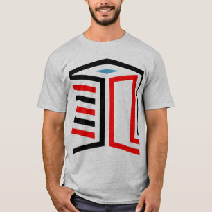 Abstraktes 3D-Geometrie-Würfel-Design T-Shirt