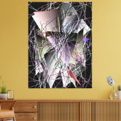 Abstraktes 3D-Geometrisches Muster  Leinwanddruck (Insitu (Wohnzimmer))