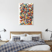 Abstraktes 3D-Geometrisches Muster Leinwanddruck (Insitu (Schlafzimmer))