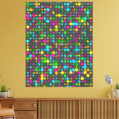 Abstraktes 3D-Geometrisches Muster Leinwanddruck (Insitu (Wohnzimmer))