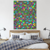 Abstraktes 3D-Geometrisches Muster Leinwanddruck (Insitu (Schlafzimmer))