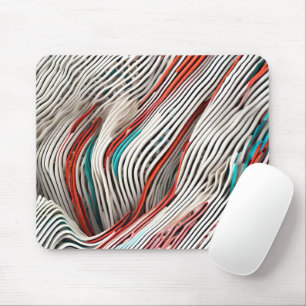 Abstraktes 3D-Leiterdesign Mousepad
