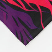 Abstraktes 3D-Lion-Portrait Digitale Kunst Fleecedecke (Ecke)