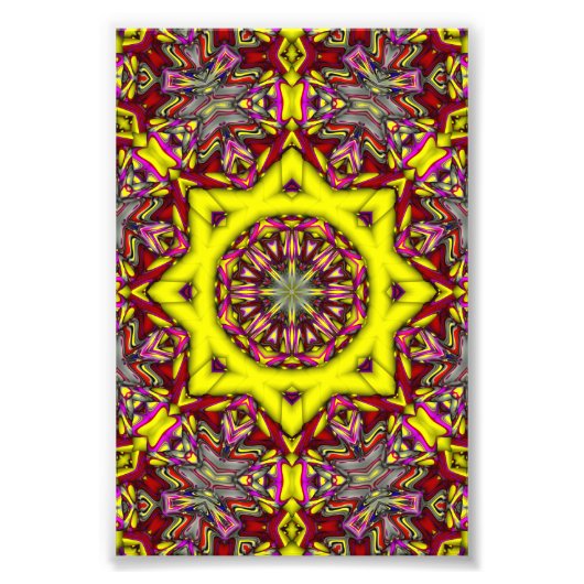 abstraktes 3D-Muster Fotodruck (Vorne)