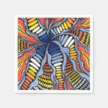 Abstraktes 3D-Organisches-Wellen-Zentangle-Muster-