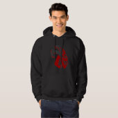 Abstraktes Abstraktionsmuster Hoodie (Vorne ganz)