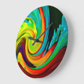 Abstraktes Absturzsicherungshaus Große Wanduhr (Winkel)