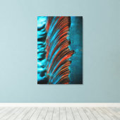 Abstraktes Abwasser Leinwanddruck (Insitu (Holzboden))