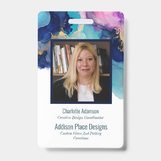 Abstraktes Abzeichen für die Sicherheit von Angest Ausweis (Front)