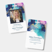 Abstraktes Abzeichen für die Sicherheit von Angest Ausweis (Front & Back)