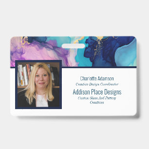 Abstraktes Abzeichen für die Sicherheit von Angest Ausweis