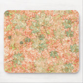 Abstraktes Acer Blätter auf zerkratztem Korallenbo Mousepad (Vorne)