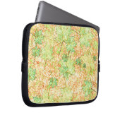 Abstraktes Acerblatt auf zerkratztem Boden, beige Laptopschutzhülle (Vorne Rechts)