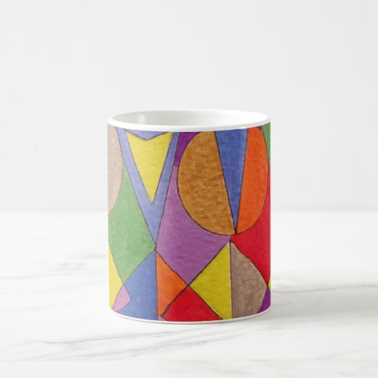 Abstraktes Acryl 1 Kaffeetasse (Mittel)