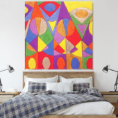Abstraktes Acryl 1 Leinwanddruck (Insitu (Schlafzimmer))
