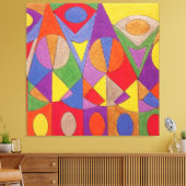 Abstraktes Acryl 1 Leinwanddruck (Insitu (Wohnzimmer))