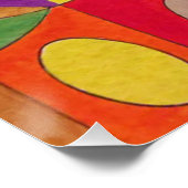 Abstraktes Acryl 1 Poster (Ecke)