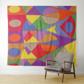 Abstraktes Acryl 1 Wandteppich (Beispiel (Horizontal))