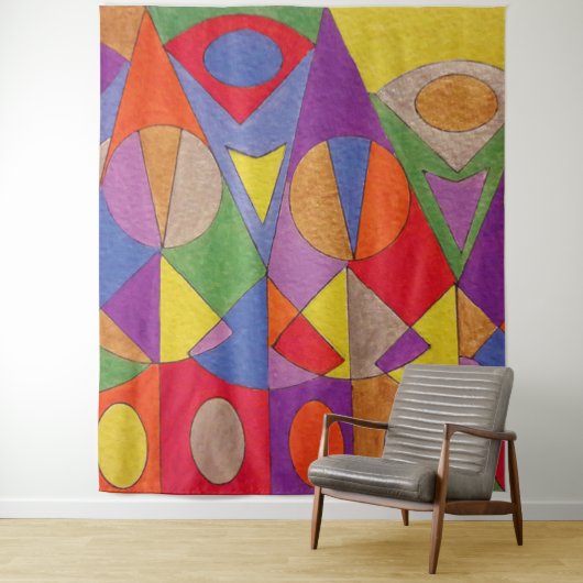 Abstraktes Acryl 1 Wandteppich (Beispiel)