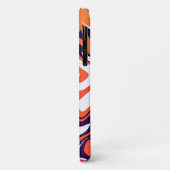 Abstraktes Acrylgelborange Flüssig-Muster Case-Mate iPhone Hülle (Hinten/Links)