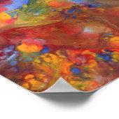 Abstraktes Acryllackbeschichtungs-Foto Poster (Ecke)