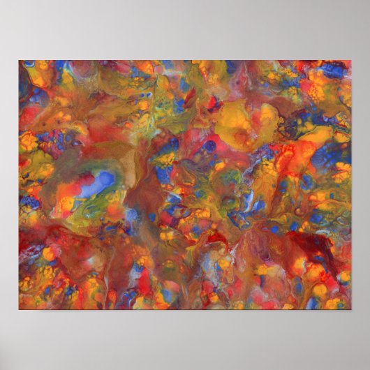 Abstraktes Acryllackbeschichtungs-Foto Poster (Vorne)
