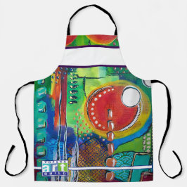 Abstraktes Acrylmalerei-TAG-Schürze Schürze