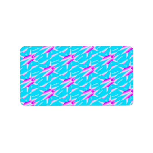 Abstraktes Adressenkennzeichen Adressaufkleber (Vorne)