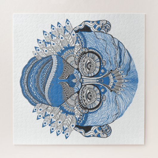 Abstraktes Affendesign Puzzle (Horizontal)